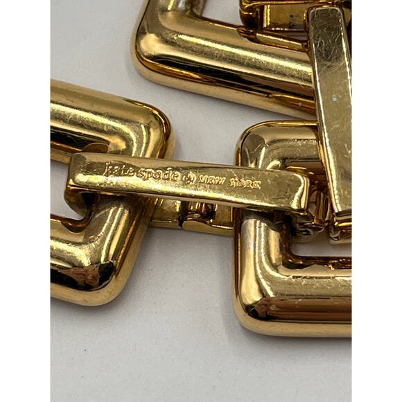 Kate Spade New York Cork City Gold Tone Link Reversible Bracelet - Picture 10 of 12